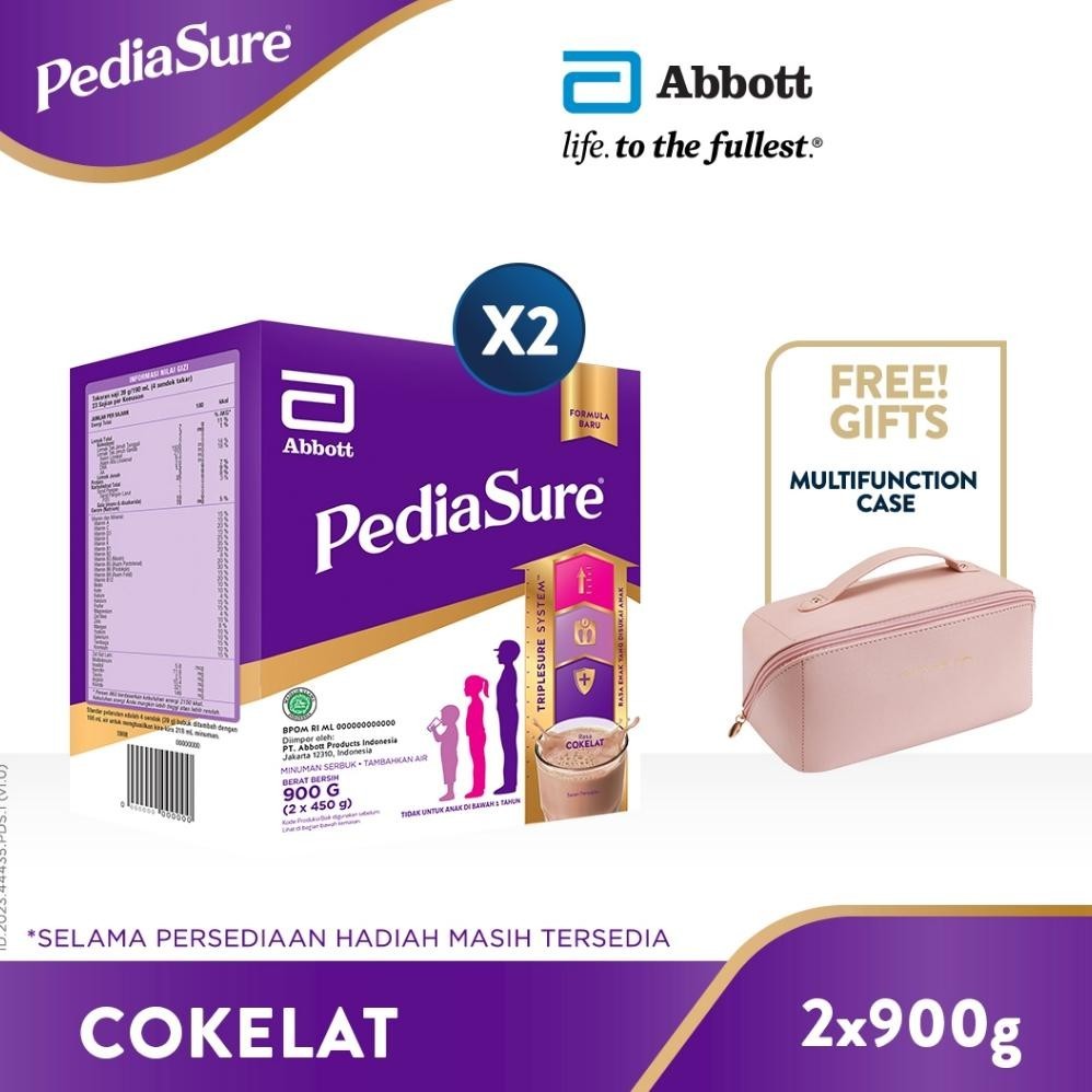 

PediaSure Cokelat 900 g (1-10th) - 2 pcs - FREE GIFT