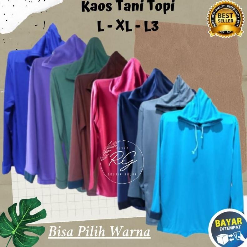 Promo Baju Kaos Tani Hoodie Atasan Hitam Polos Pria Oversize Lengan Panjang Kupluk Tebal Hodie Pria 