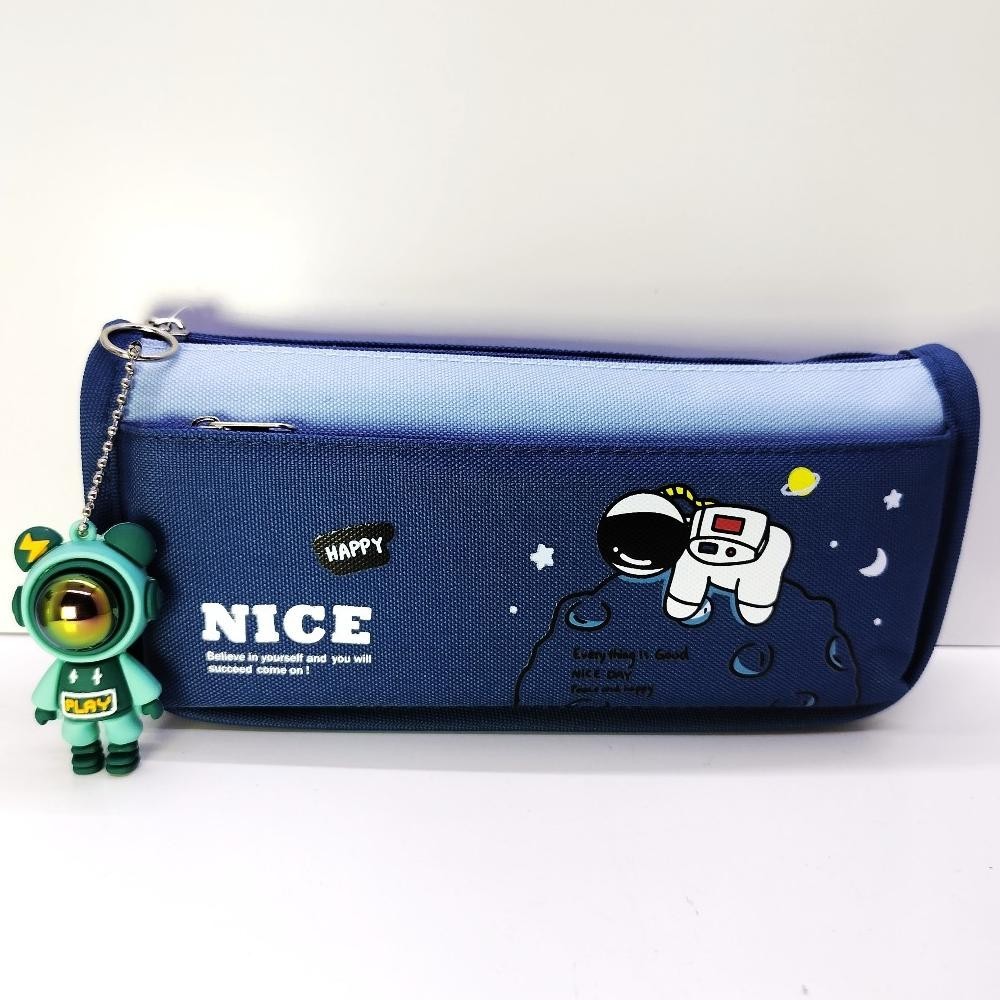 

Kotak Pensil Kain 2 Resleting KY-7645 / Pencil Case / Box Pen / Tepak / Boks Pensil