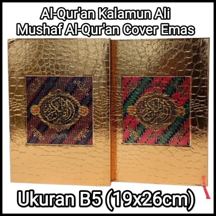 

Al-Quran Mushaf Cover Emas Uk B5, Alquran Mushaf Tanpa Terjemah Hvs
