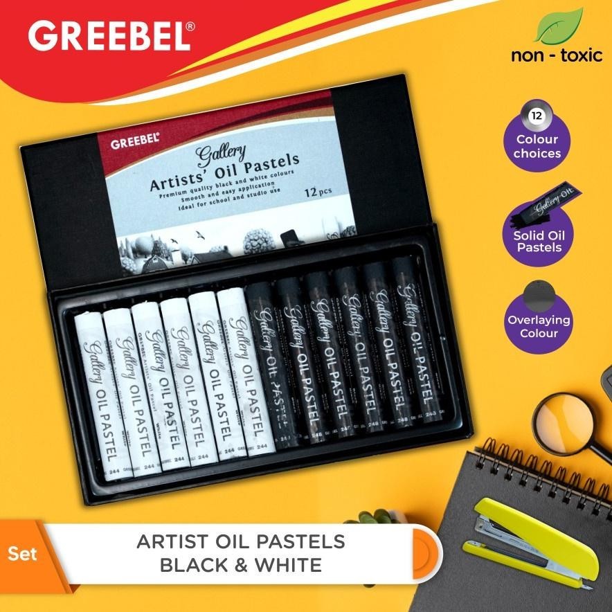 

Greebel Artist Oil Pastel Black & White / Crayon Greebel Artist Hitam Dan Putih (Cod)