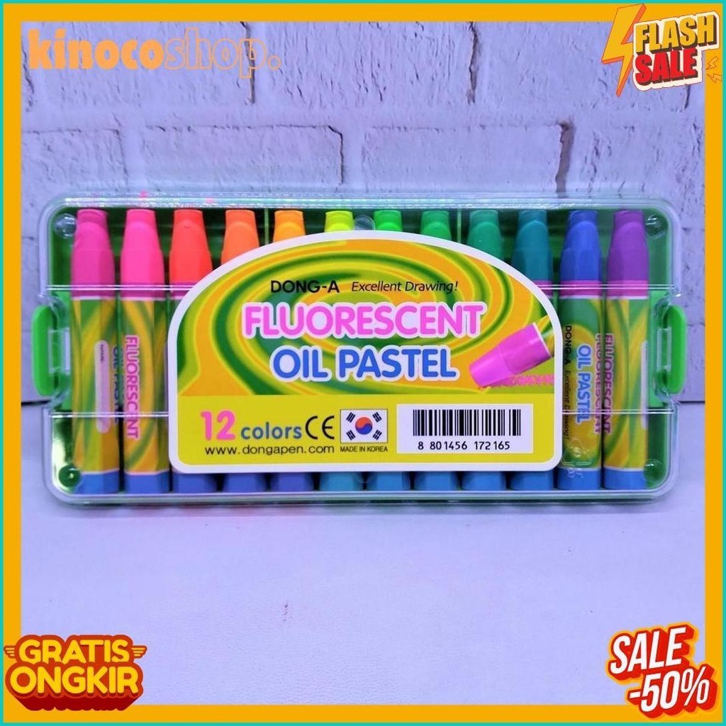 

Crayon Dong A Fluorescent 12W / Crayon Oil Pastel Fluorescent Stabilo Dong A 12 Warna (Lagi Rame)