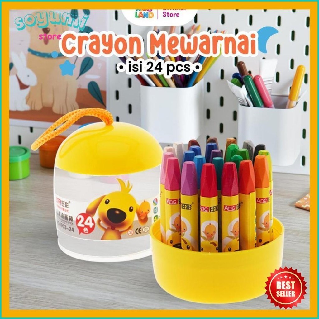 

Kids Land Crayon Anak Mewarnai 24 Warna Krayon Oil Pastel Desain Barrel (Order Sebelum Ketinggalan)
