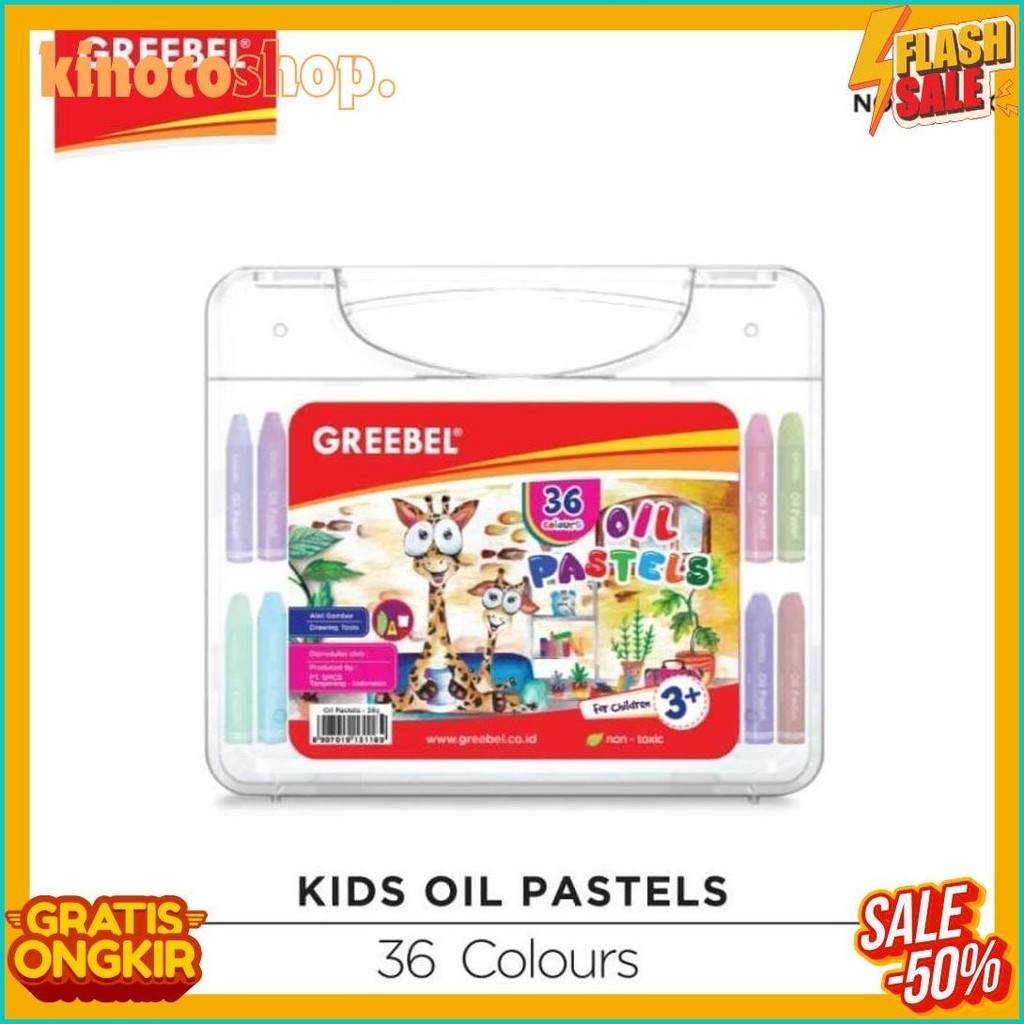 

Krayon Greebel Kids Oil Pastel Crayon 36 Color/ Warna (Lagi Viral)