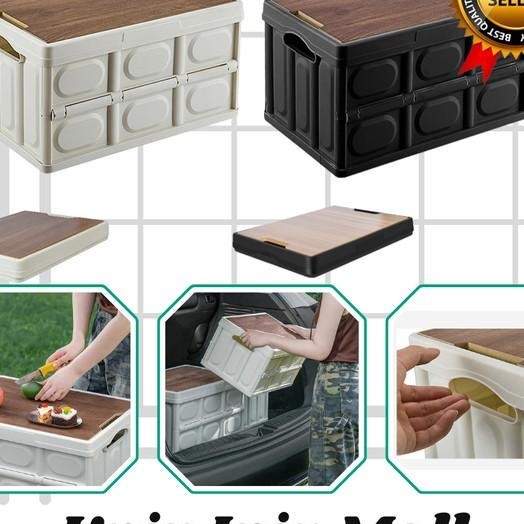 Kotak Yimpanan Lipat Camping Bagasi Mobil Foldable Storage Box