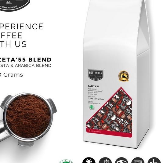

Northsider Kopi Arabika Robusta Razeta'55 Blend Kopi Susu 1Kg