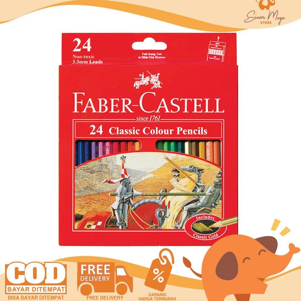 

Promo Special Faber Castell Pensil Warna Classic 24 Murah / Pensil Warna Panjang BisaCod