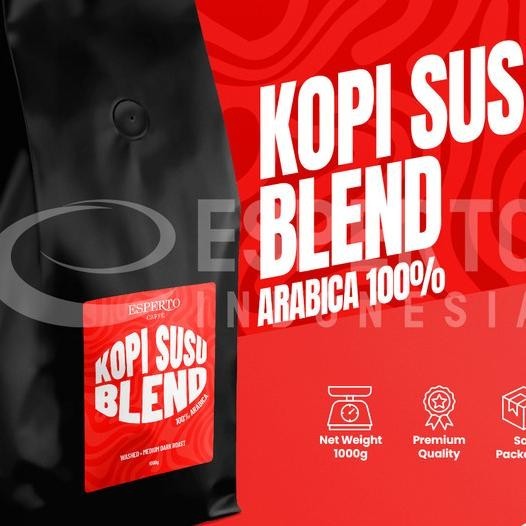 

Kopi Susu Blend Dark Roast Arabika / Robusta Blend Coffee 1Kg