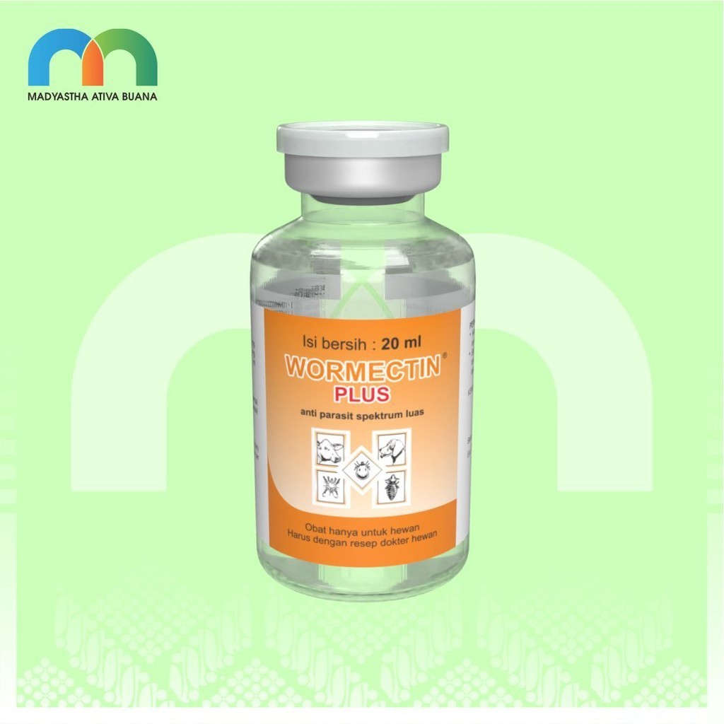Wormectin Plus 20 ml Medion Obat Cacing Hewan Besar