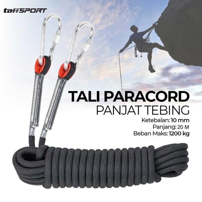 Tali Tambang 10mm Tali Panjat Tebing Polyester 20 Meter