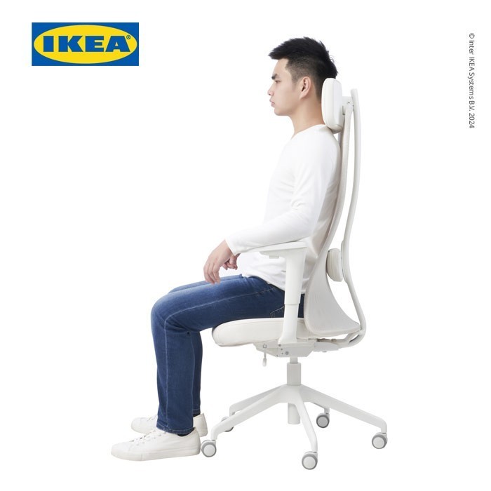 Ikea Jrvfjllet Kursi Kantor Dengan Sandaran Tangan Minimalis Putih