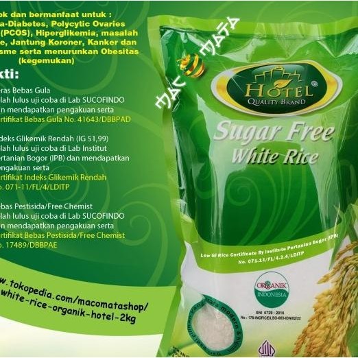 

Sugar Free White Rice Hotel - Beras Diabetes Index Glikek Rendah