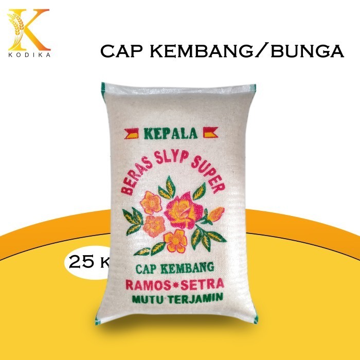 

Beras 25Kg Kualitas Terjan Beras Rojolele Putih Beras Cap Kembang