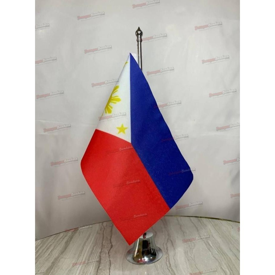 ] Bendera Meja Filipina + Tiang Pataka Meja