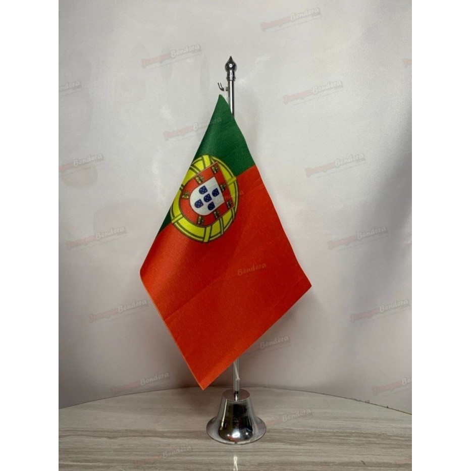 ] Bendera Meja Portugal + Tiang Pataka Meja
