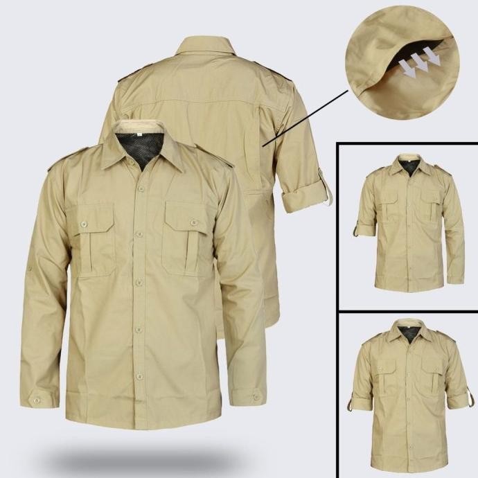 KEMEJA PDL LAPANGAN OUTDOR KEMEJA KERJA LENGAN PANJANG IS81