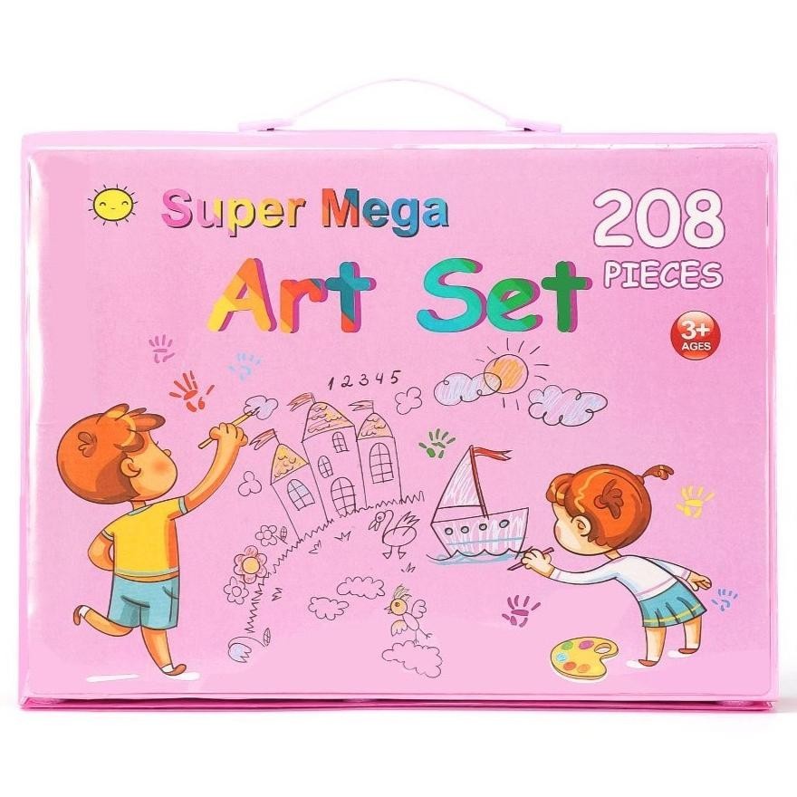 

Diskon Gede Komplit! Alat Menggambar Mewarnai Anak / Pensil Warna Krayon Anak - Mega Art 208 Pcs - Kado Ultah BisaCod