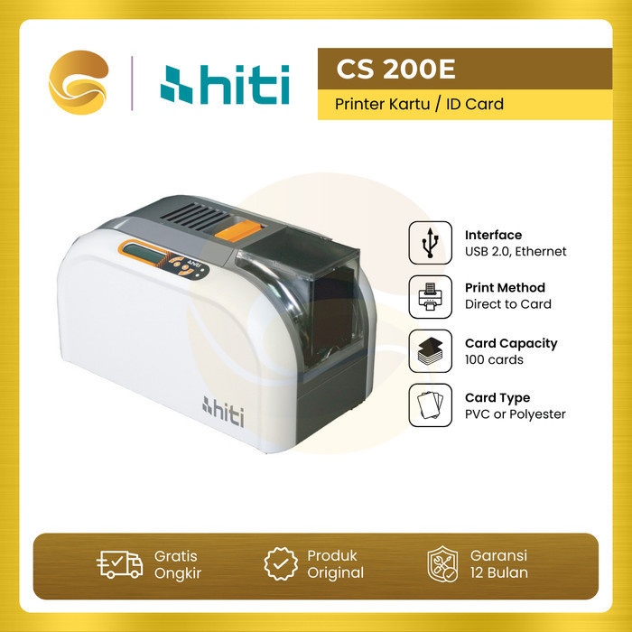 Hiti Cs200E Id Card Printer Cs-200E Printer Kartu Hiti Cs200 Cs200E