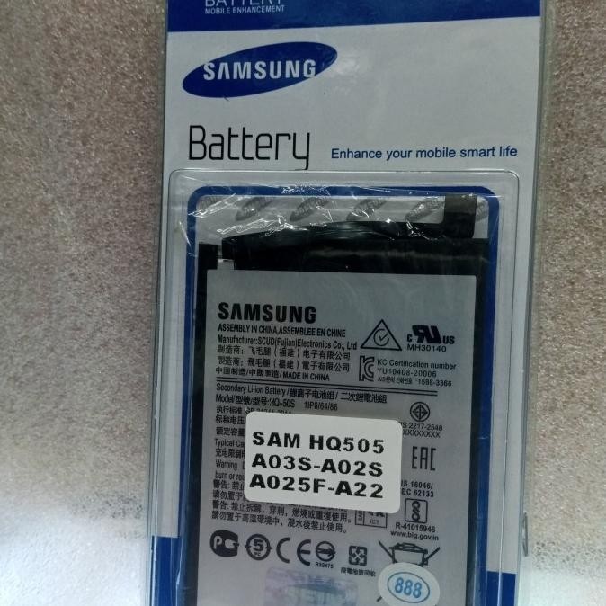 BATERAI SAMSUNG A02S A03S A03 HQ 50S A03/A03S/A02S ORIGINAL 888