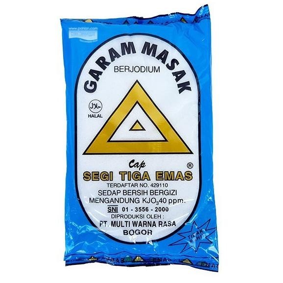 

PROMO CUAN Garam Cap Segitiga Emas 250gram /E13