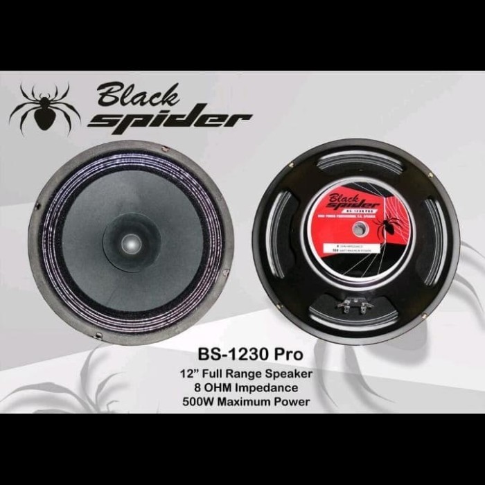 Speaker Komponen Blackspider Bs 1230 Pro