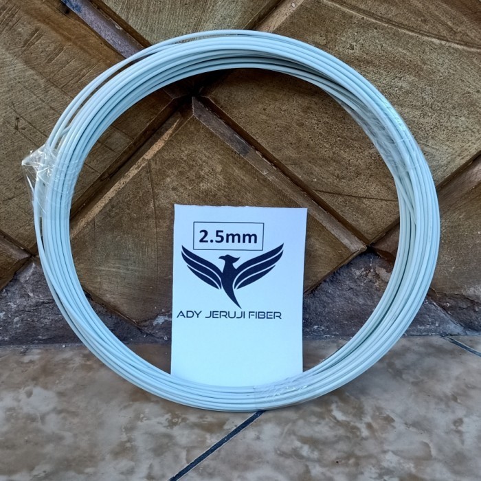 Ruji Fiber Putih 2.5Mm Untuk Sangkar/Layangan Naga Dll