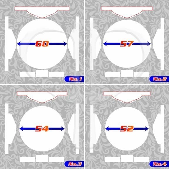 Stiker Decal Murai No.1234 Bnr Hitam