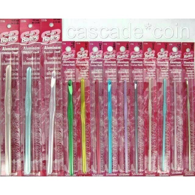 Hakken Crochet Susan Bates Dengan Berbagai Ukuran