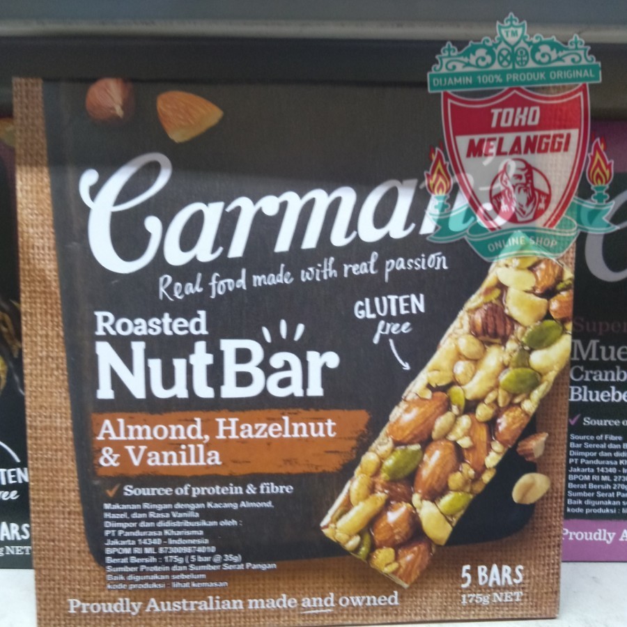 

Carman's Roasted Nut Bar Almond Hazelnut & Vanilla 175 gr | Carmans