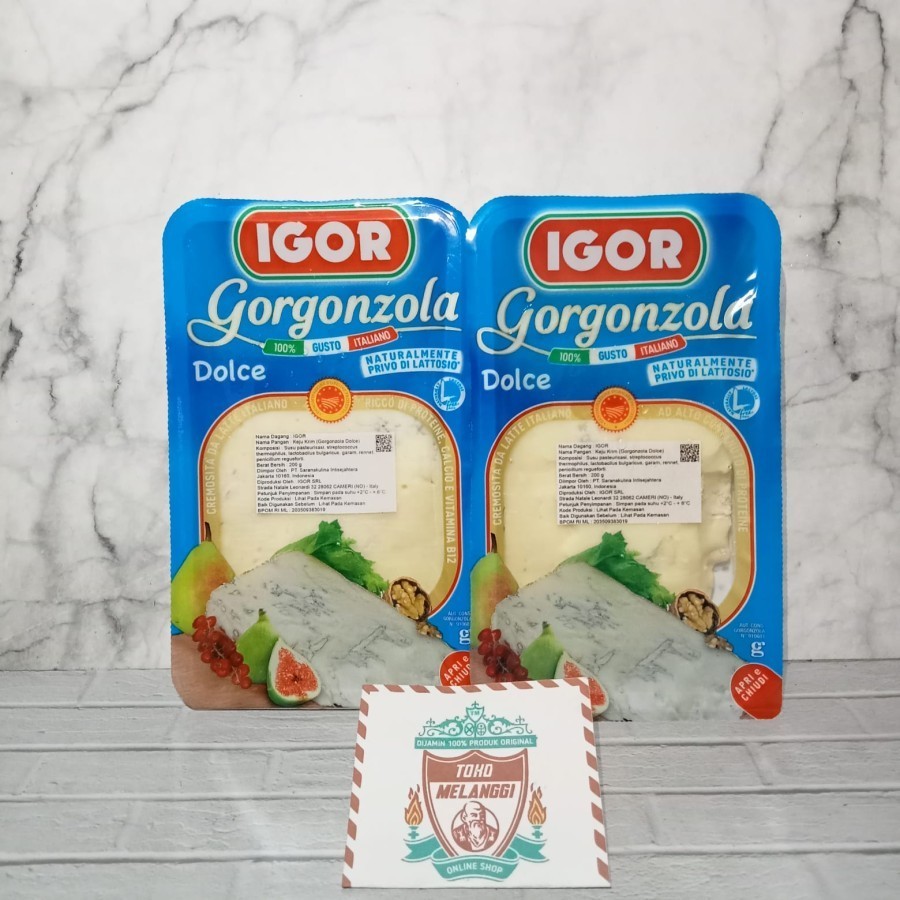 

Keju Italia Igor Gorgonzola Dolce 200 gr | Cheese Import Italian DOP