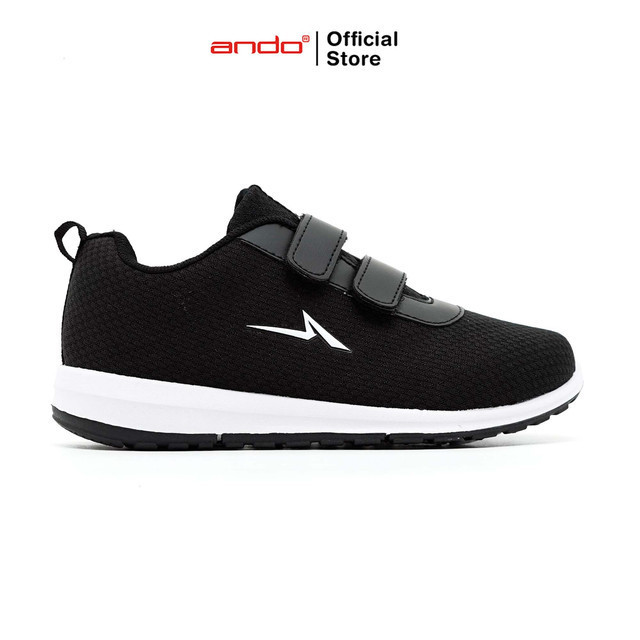 Ando Official Sepatu Sneakers Nitta Duo V Remaja - Hitam/Putih