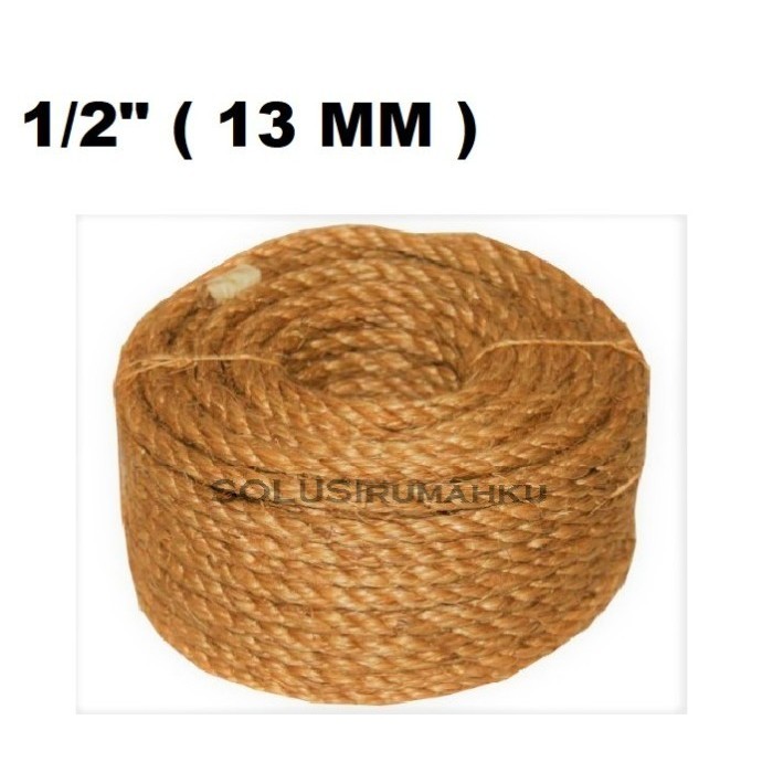 Ready stock] 50 MTR Tambang Dadung 1/2 inch ( Tali Manila 13 mm ) Kawat Gurita