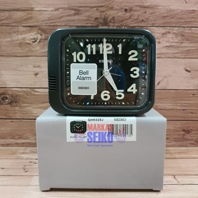 

JAM MEJA WEKER BEKER SEIKO ORIGINAL QHK028 GM