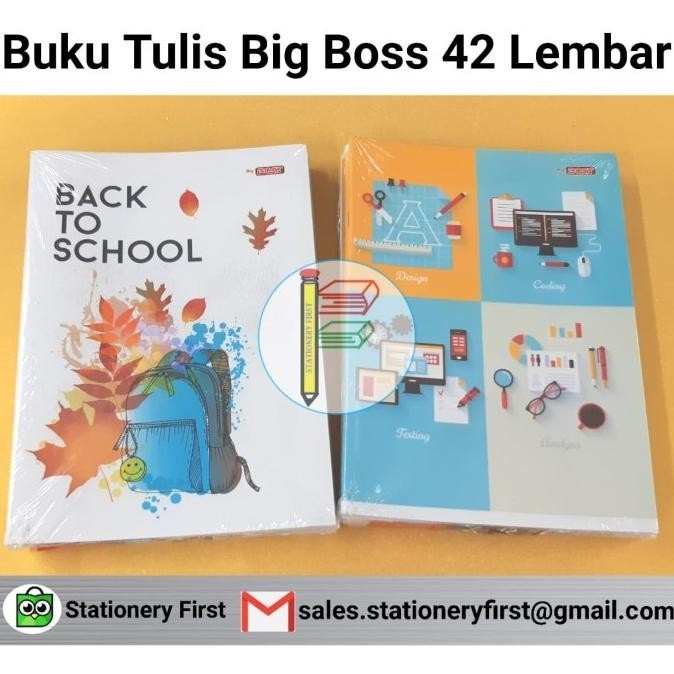 

Buku Tulis Big Boss Campus Maxi 42 Lembar per Pack 6 Buku