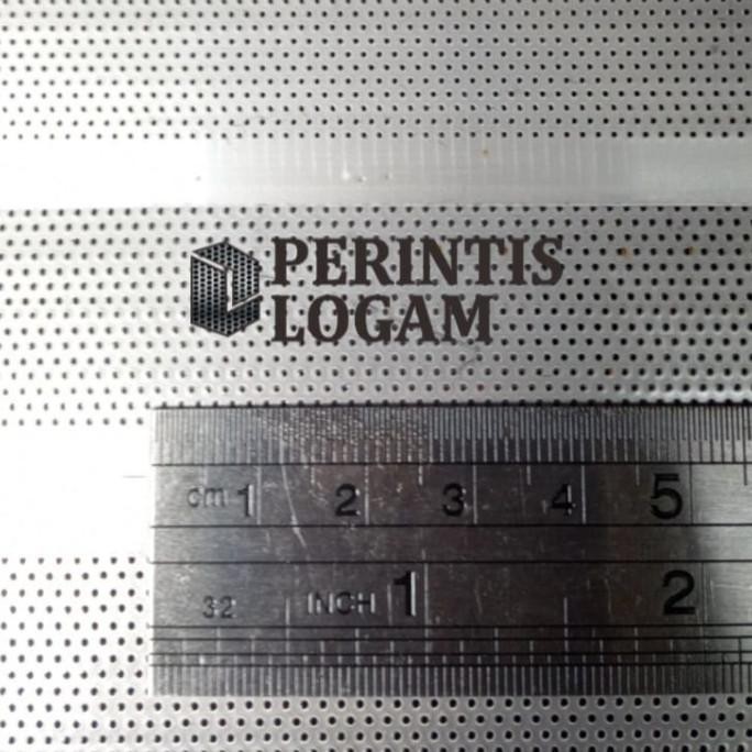 Plat Lubang Stainless 304 Tebal 0.4 Mm Lubang 0.4 1X2Mtr