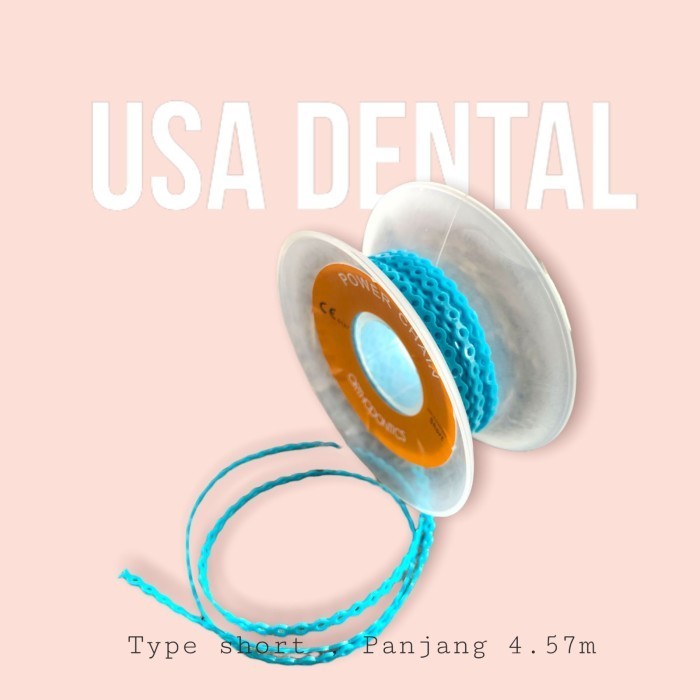 Karet Behel Power Chain Biru Baby