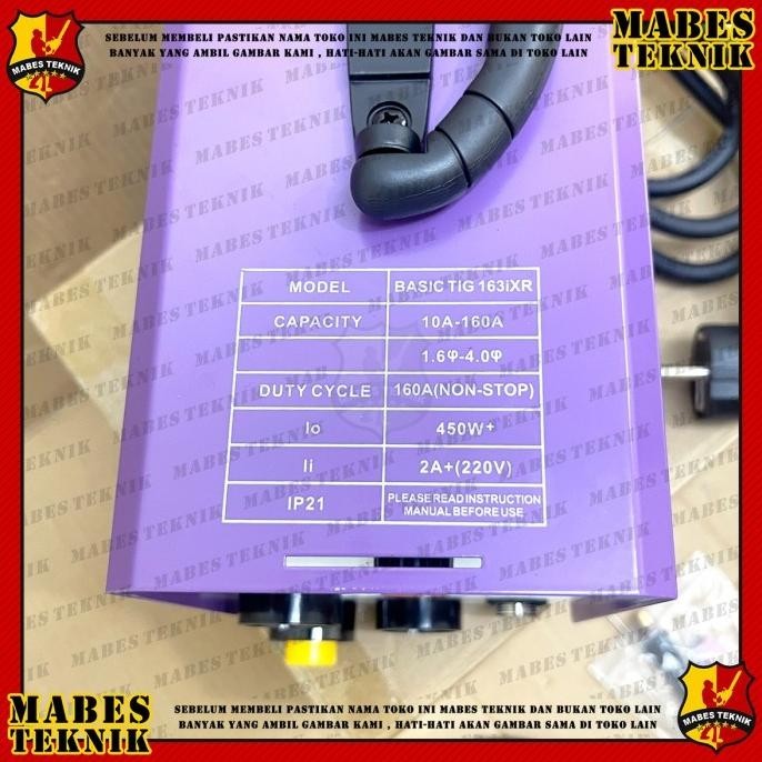 [ Bv ] Mesin Las Lakoni Basic Tig 163Ixr Inverter Las Argon Lakoni 163 Ixr Low 450 Watt  Ready