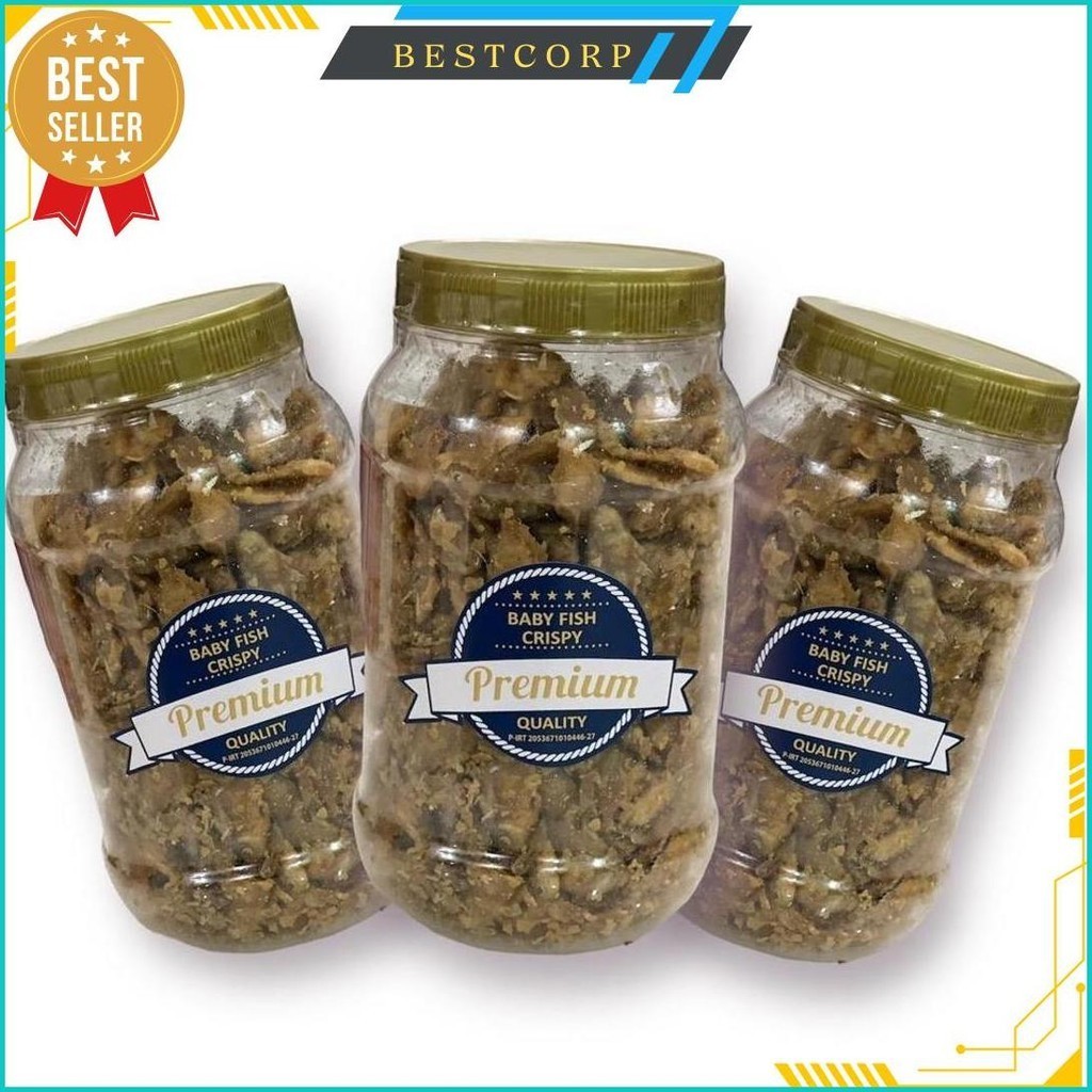 

3 Toples Cemilan Baby Fish Kriuk Bisa Cod
