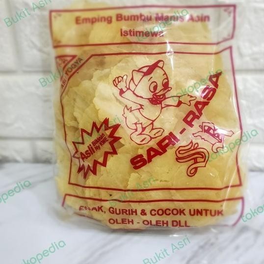 

Emping Mentah Bumbu Manis Asin Sari Rasa