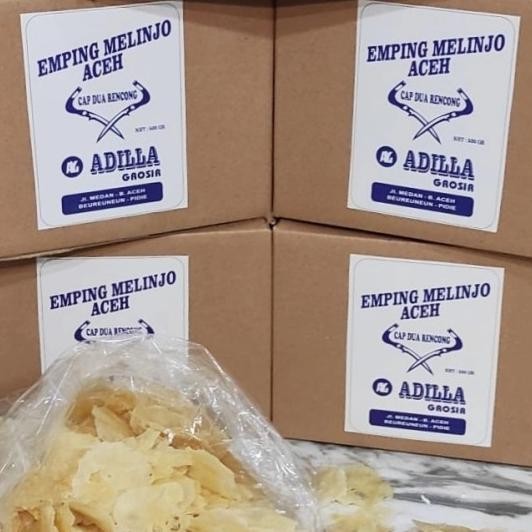 

Emping Aceh Tipis Adilla 500Gr Kemasan Dus Karton