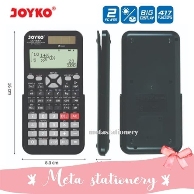 

Ready Calculator / Kalkulator Joyko CC-29A / Scientific / 417 Functions