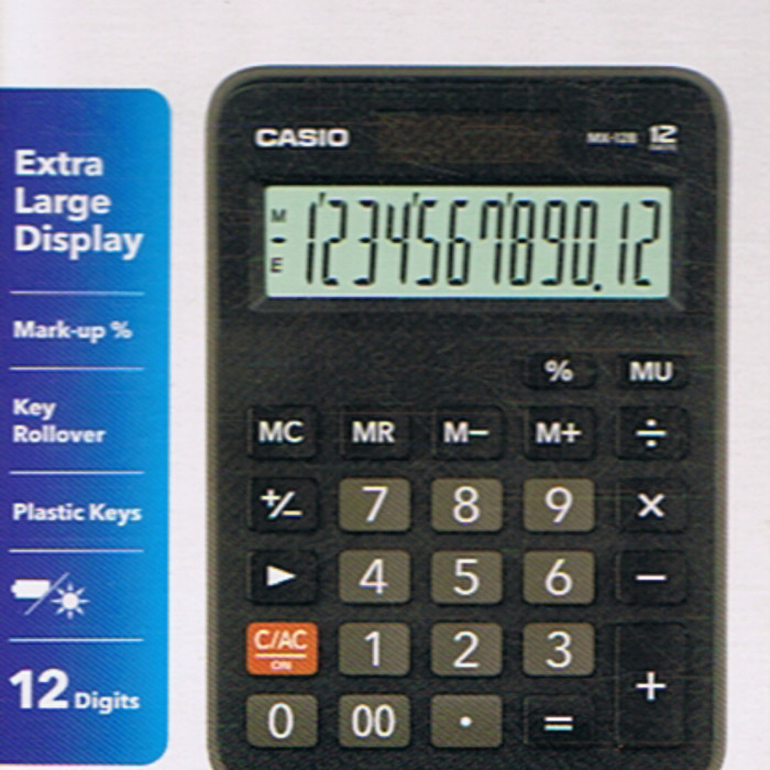 

Ready Calculator Casio MX 12 B 12 digit dual power.