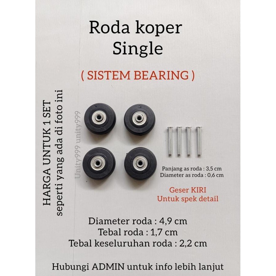 NEW roda koper pengganti roda replacement roda koper bearing