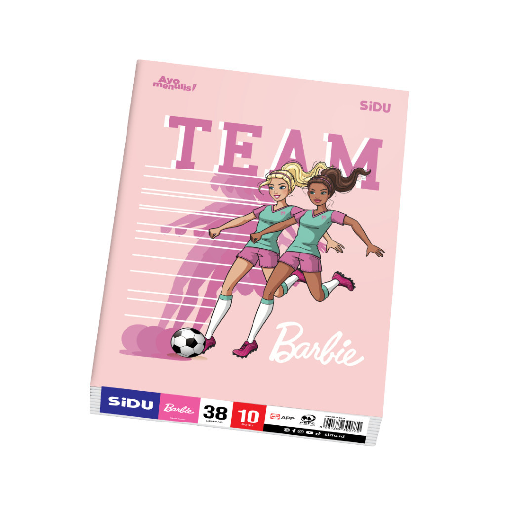 

[Whispers] [ONE's Stationery] SiDU Buku Tulis Barbie 38 Lembar - 10 Buku
