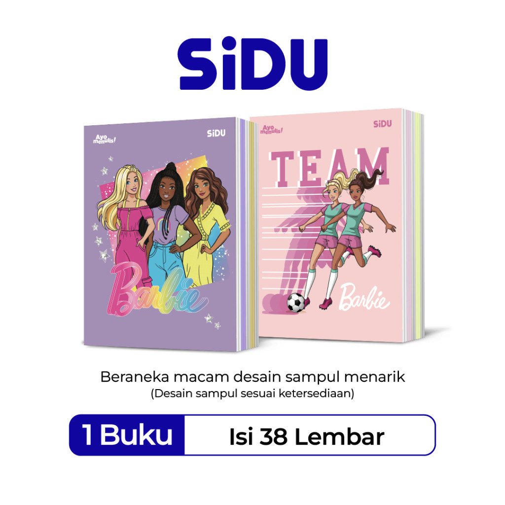 

Ay00! [ONE's Stationery] SiDU Buku Tulis Barbie 38 Lembar - 10 Buku