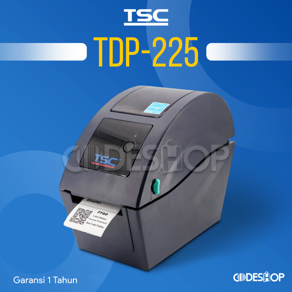 Printer Wristband TSC TDP225 Cetak Gelang Pasien Thermal Continuous