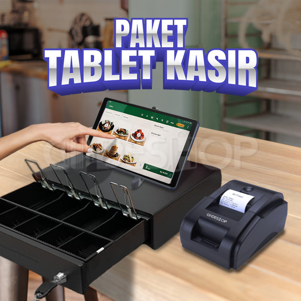 Paket Combo Mesin Kasir Tablet Android ADVAN + CODESHOP Untuk BAKERY - RESTO