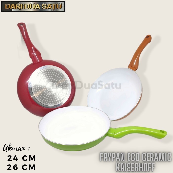 Frypan Eco Ceramic Kaiserhoff Wajan Keramik Induksi