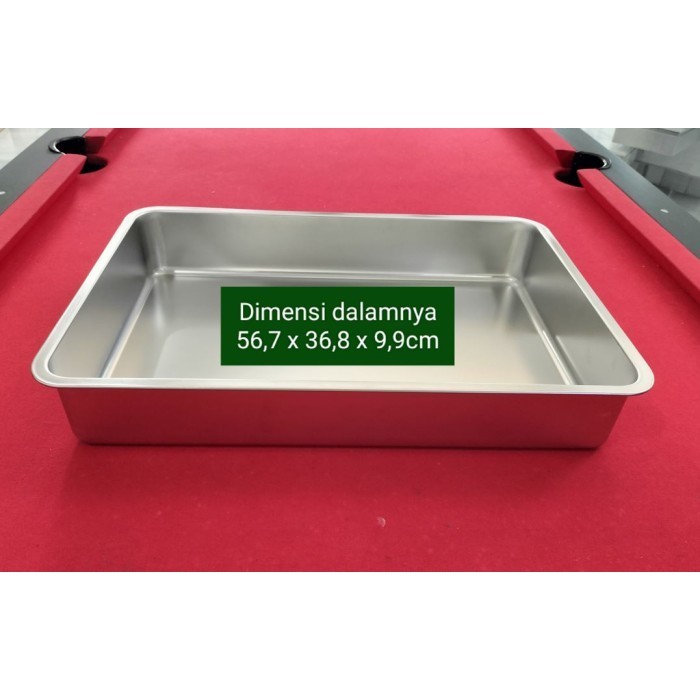 Wajan Kotak Stainless Ukuran 60 X 40 X 10Cm