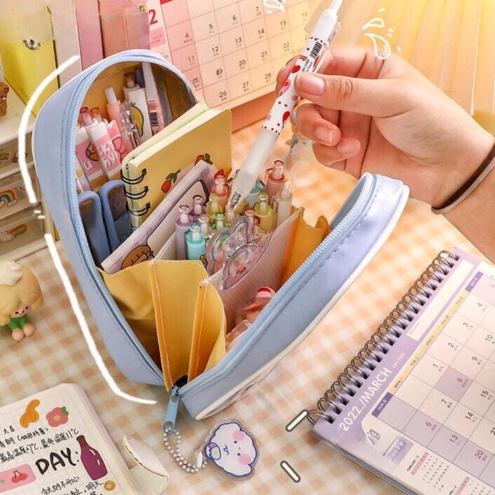 

ii-99 ReadyPencil Case Kotak Pensil Cute Tempat Pencil Fashion Korea Tempat Alat Tulis Kawaii Pencil Tempat Pensil Lucu Anak Cases Large Capacity Box for Girls Office Student Stationery Organizer Terlaris